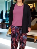 ZAZOU BROEK LIA AUBERGINE