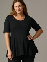 Zazou ZAZOU SHIRT A-LIJN KORTE MOUW ZWART