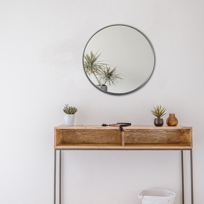 DMC  Spiegel Otis | Zwarte stalen ronde spiegel