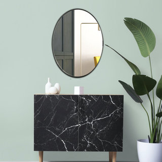 DMC  Spiegel Loft | Staal & Ovaal
