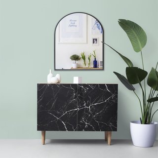 DMC  Spiegel Tivoli | Stalen Boogspiegel 60x80 cm