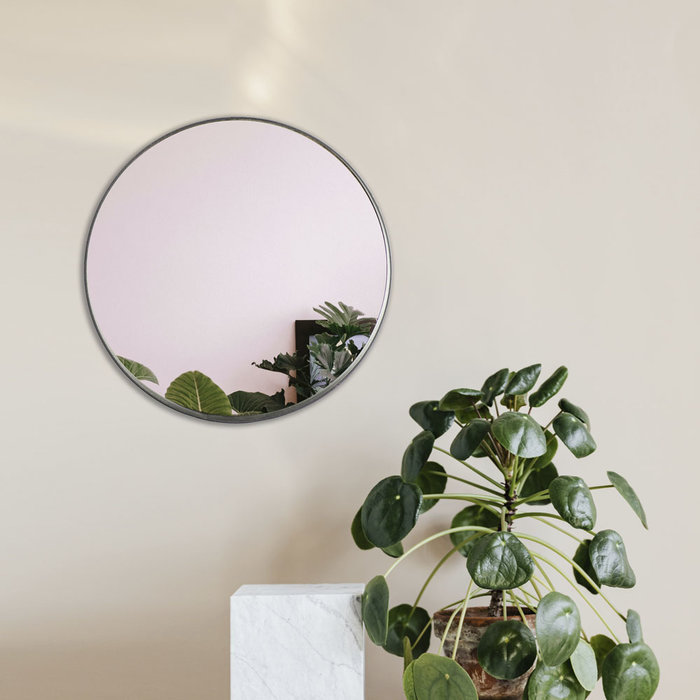 DMC  Spiegel Otis | Zwarte stalen ronde spiegel