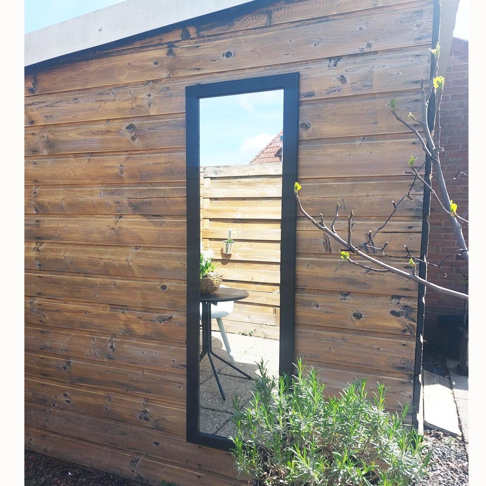 Tuinspiegel Teak | Zwart  | Laatste exemplaren