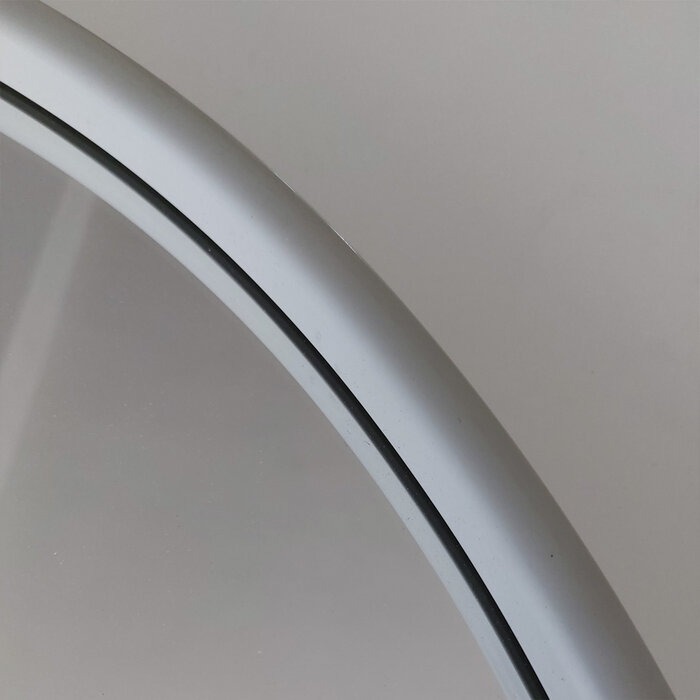 Ronde metalen spiegel  | Sienna Grijs