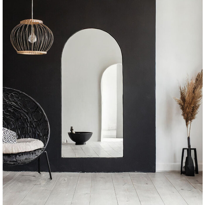 DMC  Spiegel Ravenna Zwart | 80x180 cm |