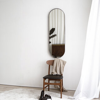 DMC  Spiegel Roma | Zwart & Ovaal