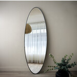 DMC  Ovale spiegel Cadi Zwart | 50x170 cm