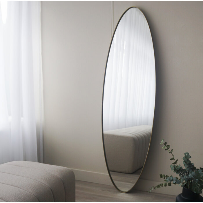 DMC  Ovale spiegel Cadi Goud | 50x170 cm