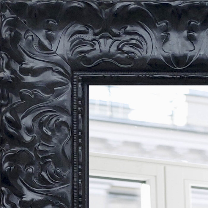 Barok spiegel Louvre | Zwart