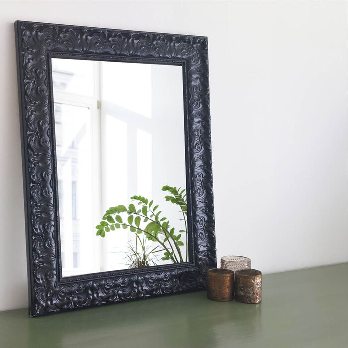Barok spiegel Louvre | Zwart