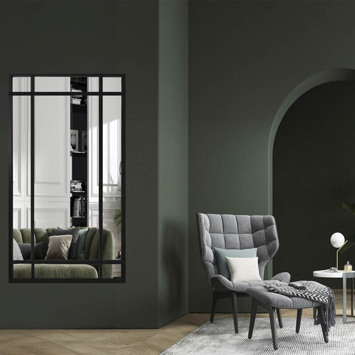 DMC  Spiegel Nova | Raamwerk spiegel in staal | 90x190 cm