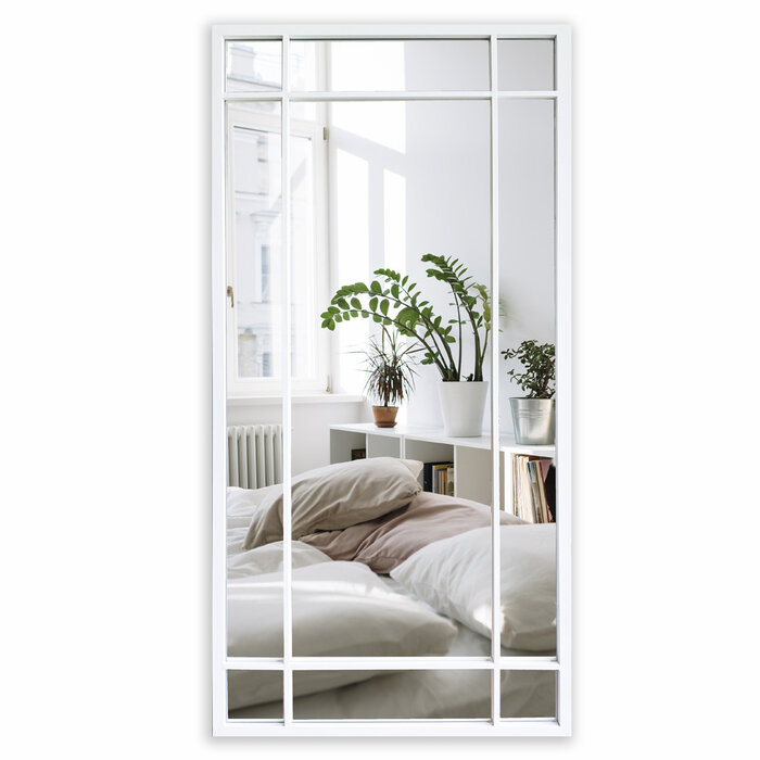 DMC  Spiegel Nova Wit | Raamwerk spiegel in staal | 90x190 cm
