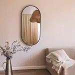 DMC  Spiegel Luna Staal & Ovaal | 60x120 cm