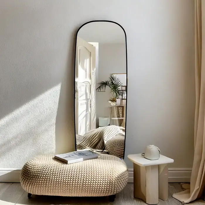 DMC  Spiegel Bodil Zwart 65x200