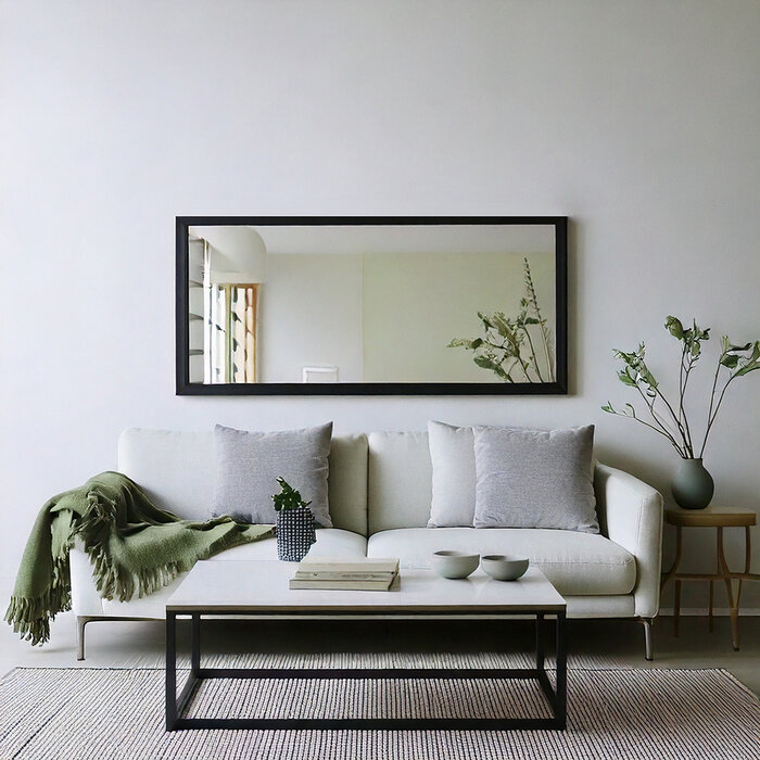 Passpiegel Leeds Zwart