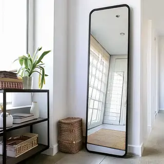 DMC  Wandspiegel Ovalis Zwart 60x225