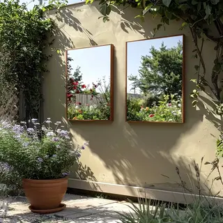 Tuinspiegel Terra | Corten Staal  | 3 maten