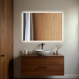 Spiegel Davos met verlichting