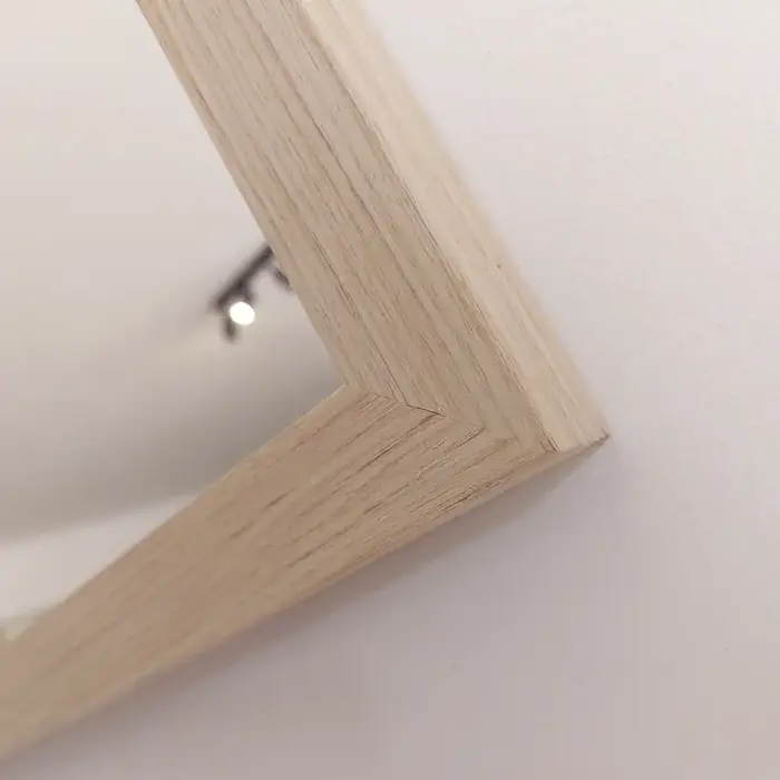 Spiegel Milo Hout | Spiegel met smalle lijst