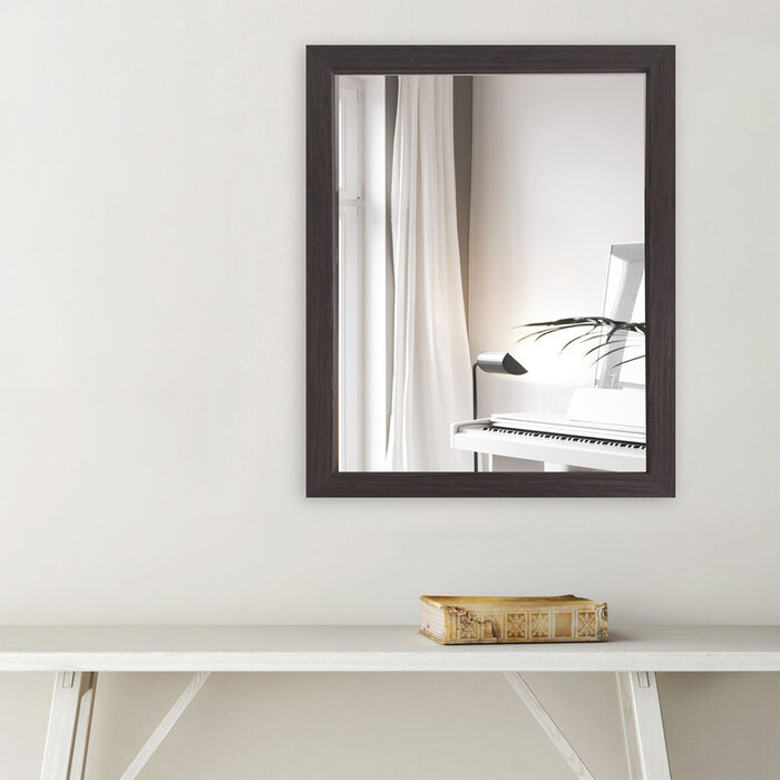 Spiegel Milo Bruin | Spiegel met smalle lijst