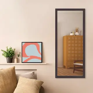 Spiegel Milo Bruin | Basic & Hout