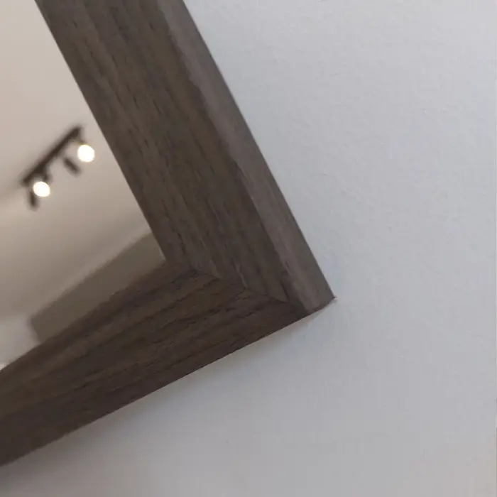 Spiegel Milo Bruin | Spiegel met smalle lijst