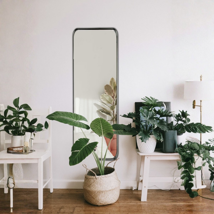 DMC  Passpiegel Camden Met Stalen Ovale Rand 30x120 cm