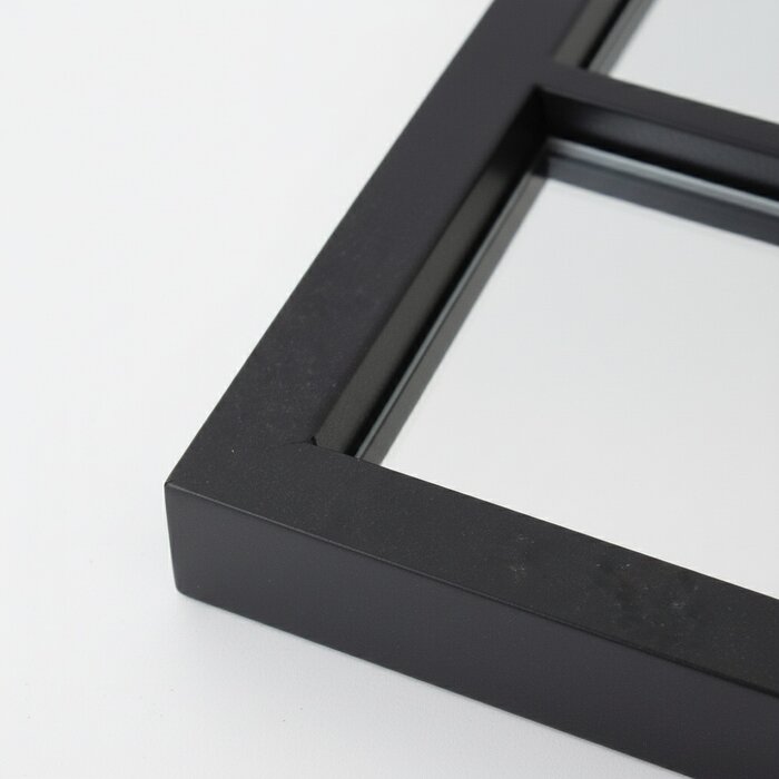 DMC  Grote Raamwerk Spiegel Elisa Zwart Staal 80x180 cm