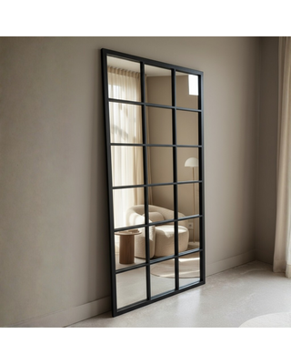 DMC  Raamwerk Spiegel Elisa Zwart 80x180 cm