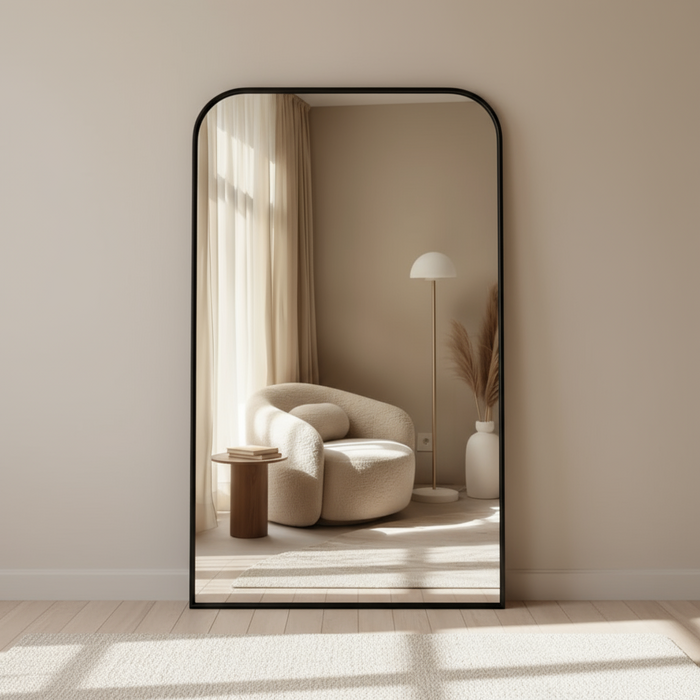 DMC  Grote Stalen Boogspiegel Sofia 100x190cm