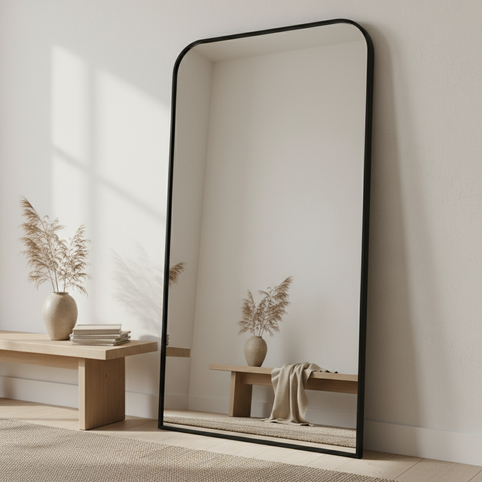 DMC  Grote Stalen Boogspiegel Sofia 100x190cm