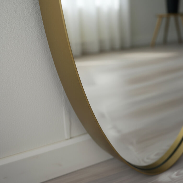 DMC  Grote Ovale Goud Stalen Spiegel Cadi 50x170 cm