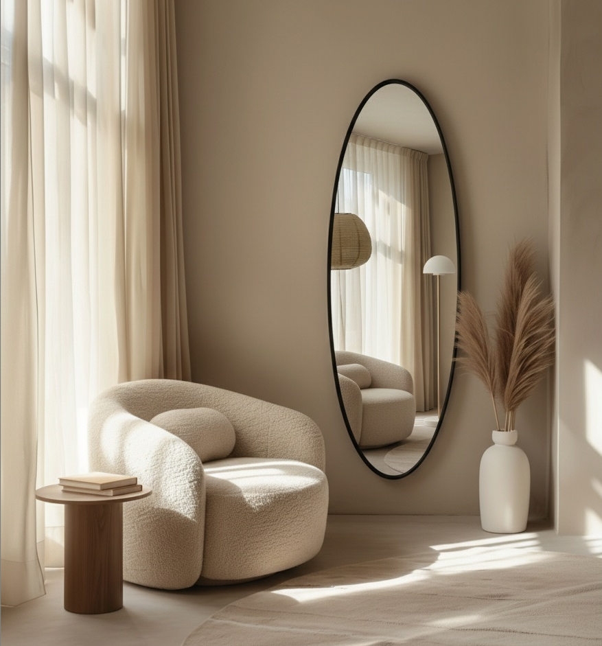 Wandspiegel COURCY 50 cm 54 cm Metaal Goud