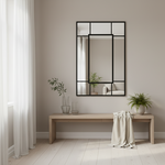 DMC  Spiegel Jasmin met Zwart Stalen Raamwerk 80x120 cm