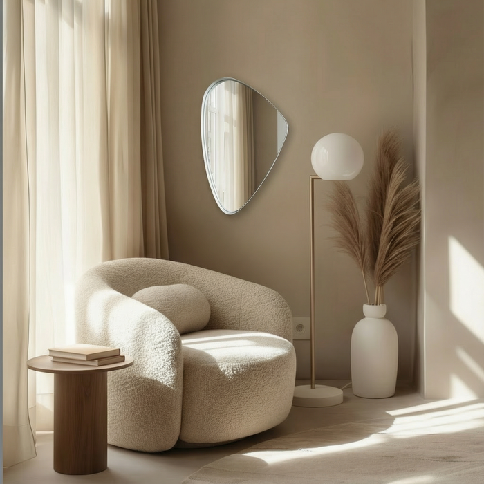 DMC  Organische Wandspiegel Evi Wit 60x91,5 cm