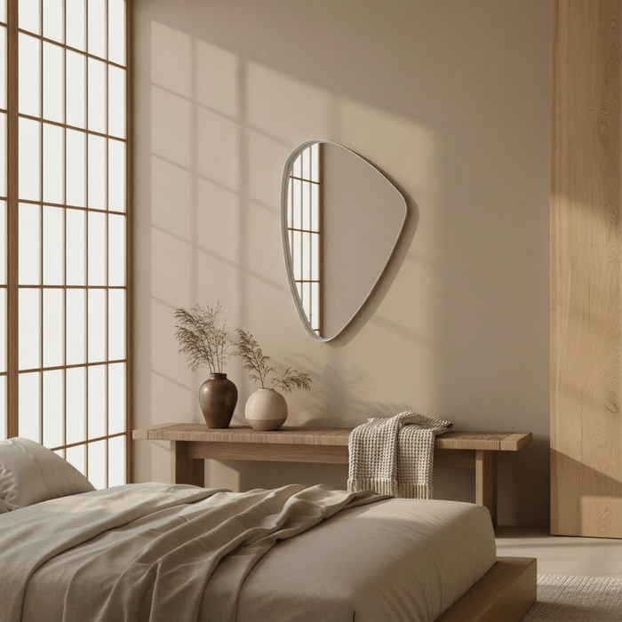 DMC  Organische Wandspiegel Evi Wit 60x91,5 cm