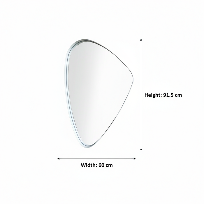 DMC  Organische Wandspiegel Evi Wit 60x91,5 cm