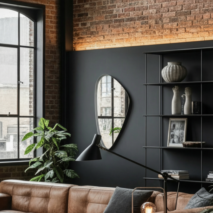 DMC  Organische Wandspiegel Evi Taupe 60x91,5 cm