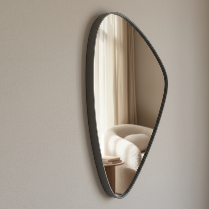 DMC  Organische Wandspiegel Evi Taupe 60x91,5 cm