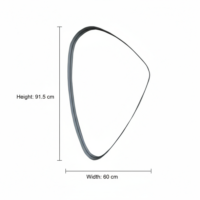 DMC  Organische Wandspiegel Evi Taupe 60x91,5 cm