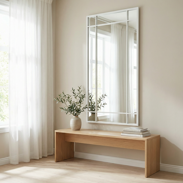 DMC  Raamwerk Spiegel Nova Wit Staal 90x190 cm