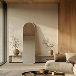 DMC  Staande Boogspiegel Isa Grijs Staal 50x160 cm