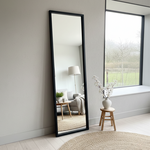 DMC  Stalen Passpiegel Olaf Zwart 46x186 cm