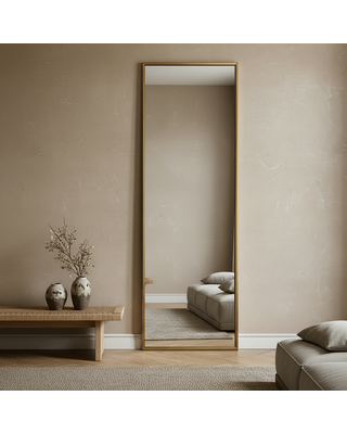 DMC  Goudkleurige Passpiegel Golden | 55x195 cm