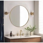 DMC  Ronde Spiegel Goud Laurent 75 cm Stalen Frame