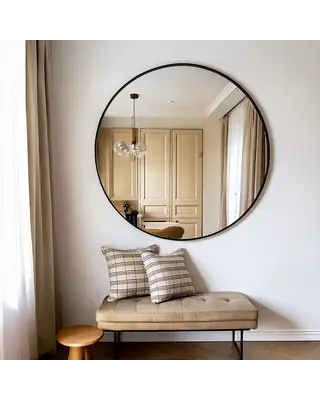 DMC  Ronde Spiegel Otis Zwart ⌀ 110 cm