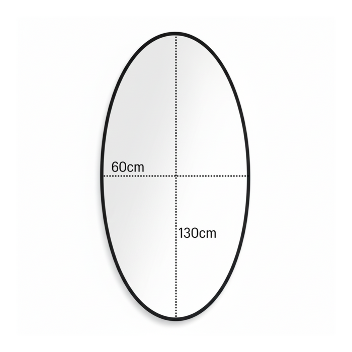 DMC  Spiegel Loft | Staal 60x130 cm