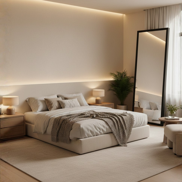 DMC  Stalen Passpiegel Olaf Zwart  60x200 cm