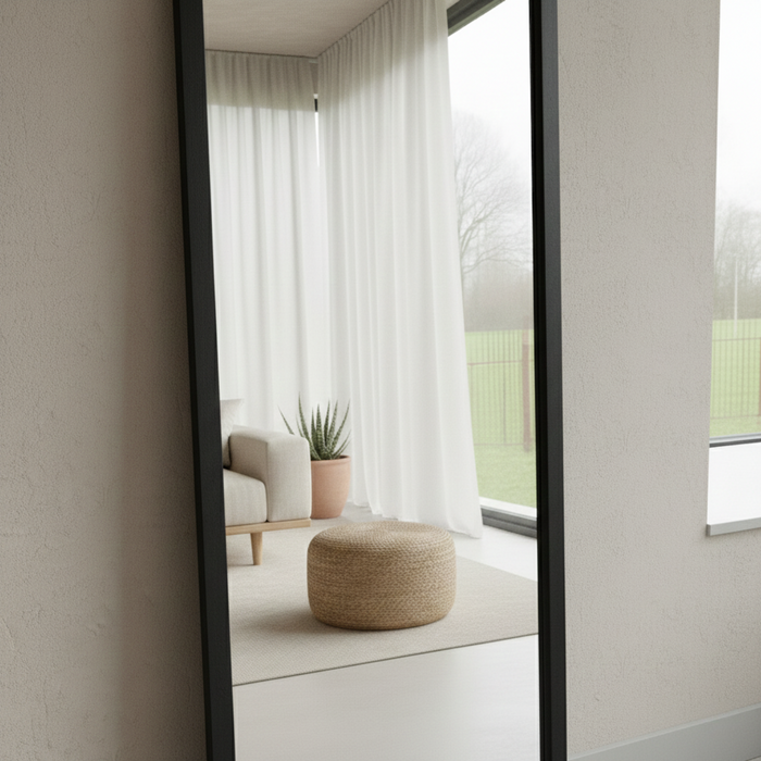 DMC  Stalen Passpiegel Olaf Zwart  60x200 cm