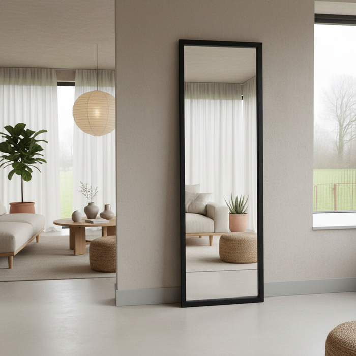 DMC  Stalen Passpiegel Olaf Zwart  60x200 cm